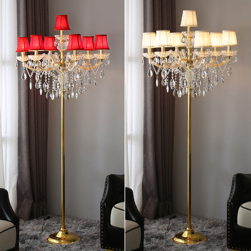 European Gold 7-Light Floor Lamp