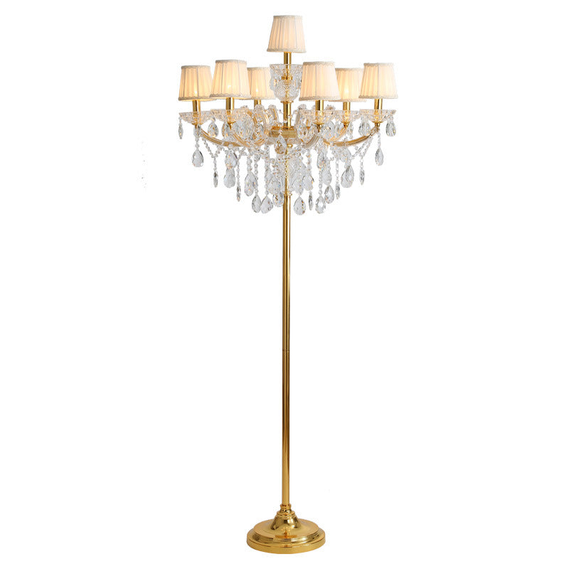 European Gold 7-Light Floor Lamp