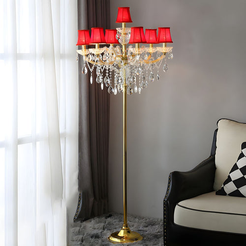European Gold 7-Light Floor Lamp