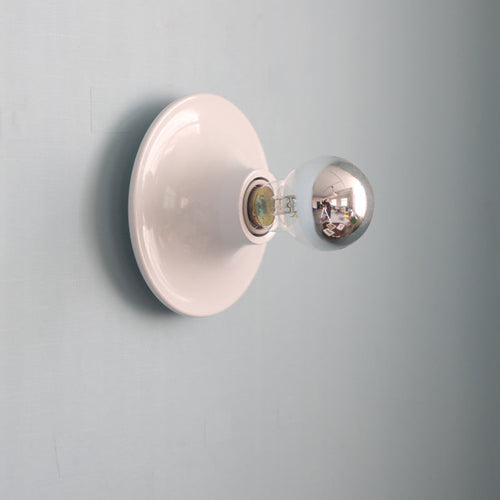 Contemporary Scandinavian Iron Geometric Circle Wall Sconce