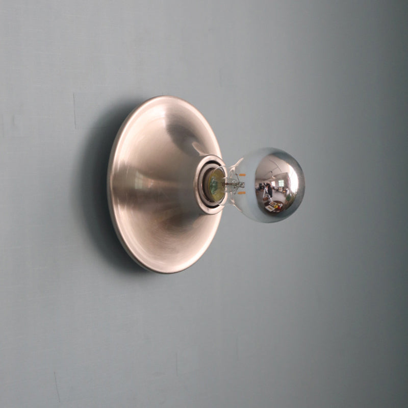 Contemporary Scandinavian Iron Geometric Circle Wall Sconce