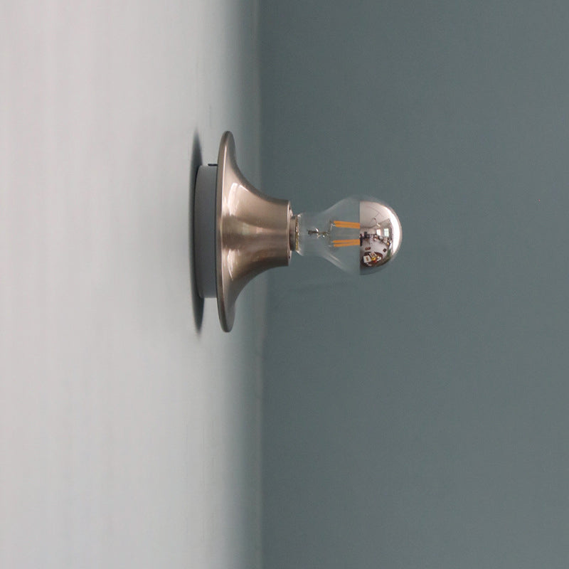 Contemporary Scandinavian Iron Geometric Circle Wall Sconce