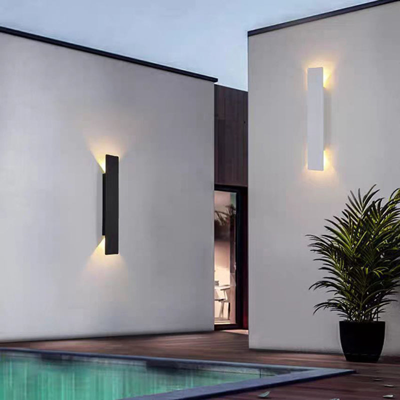 Modern Minimalist Long Strip Aluminum Acrylic Wall Sconce