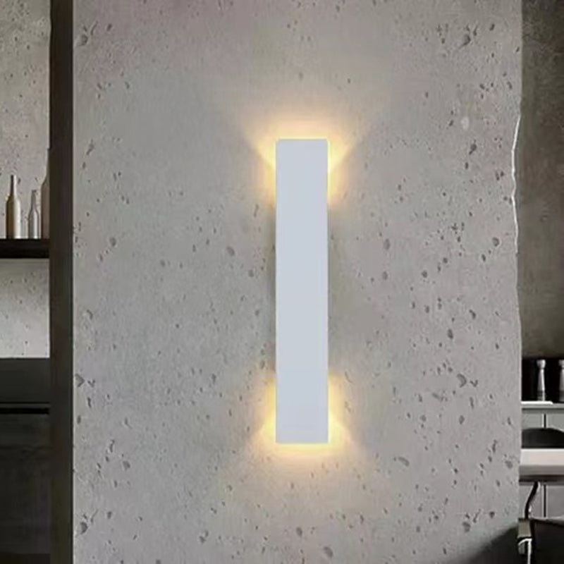Modern Minimalist Long Strip Aluminum Acrylic Wall Sconce