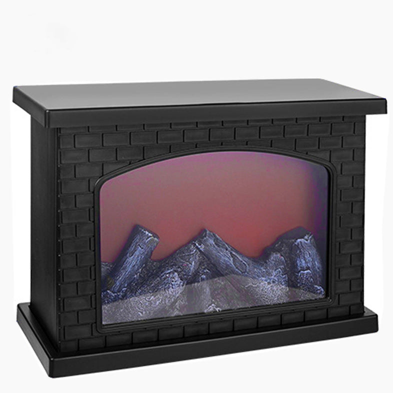 Creative ABS Simulated Flame Fireplace LED Table Lamp