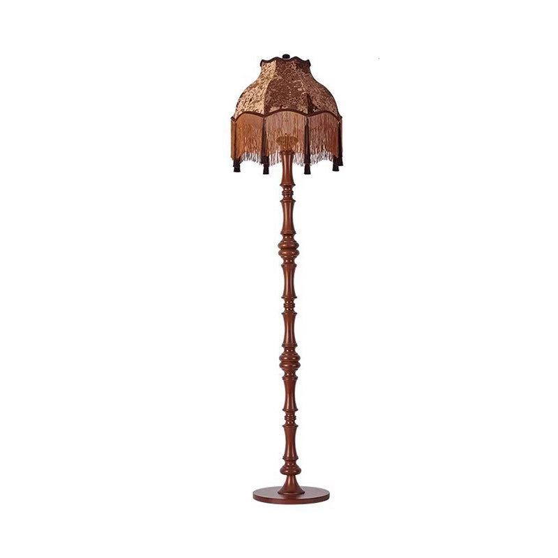 European Brown Floor Lamp