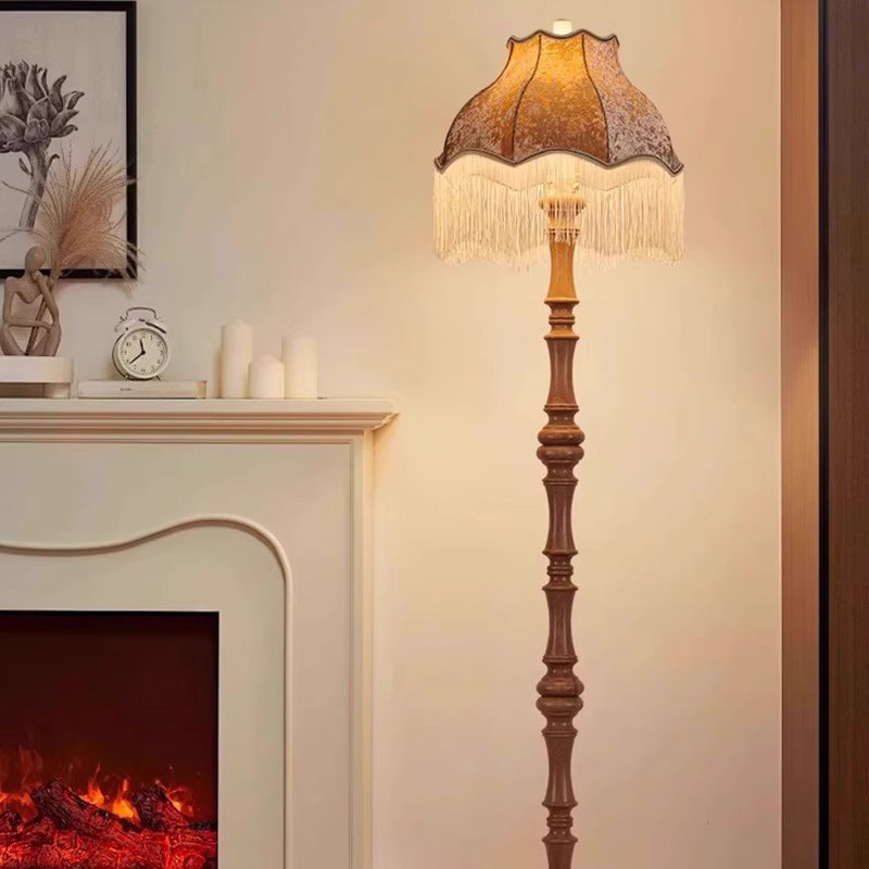 European Brown Floor Lamp