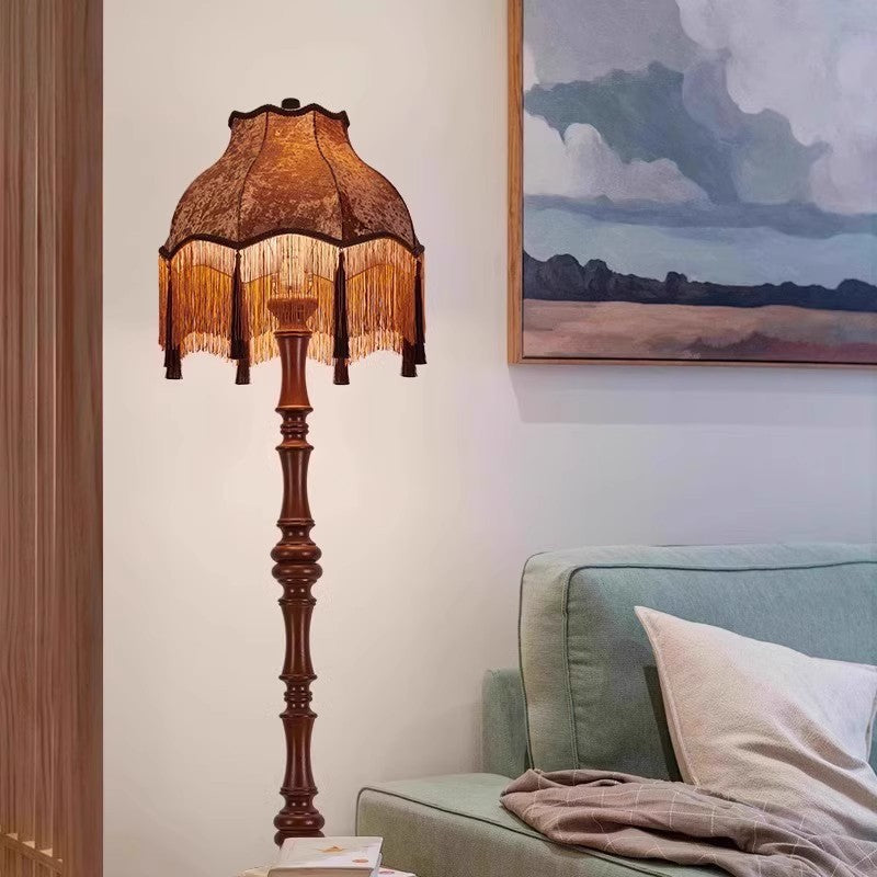 European Brown Floor Lamp