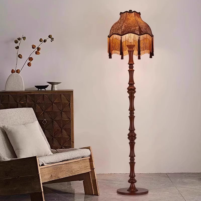 European Brown Floor Lamp