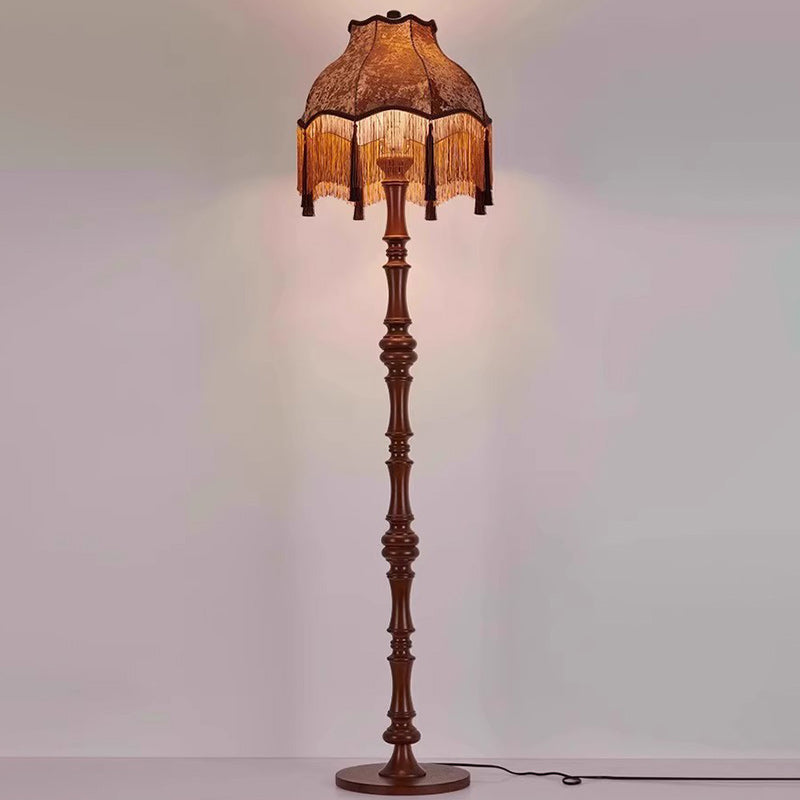 European Brown Floor Lamp