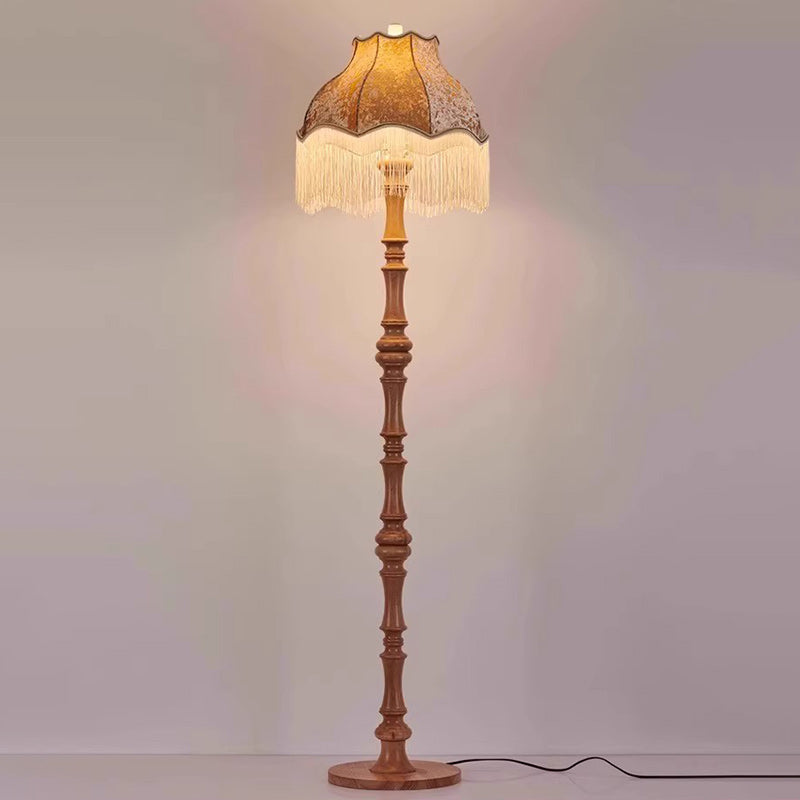 European Brown Floor Lamp