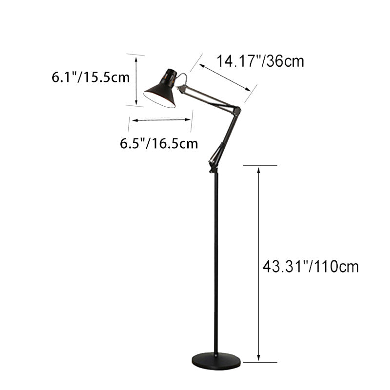 Scandinavian Black Floor Lamp