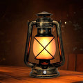 Traditional Vintage USB Horse Lamp Lantern Round Table Lamp