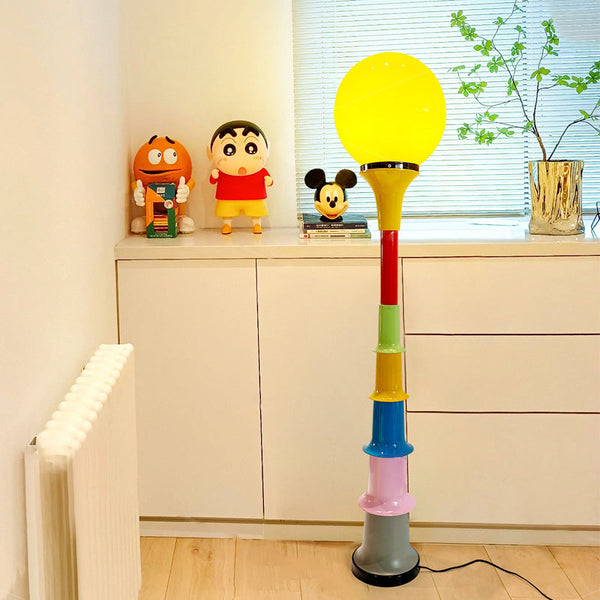 Contemporary Multicolor Floor Lamp