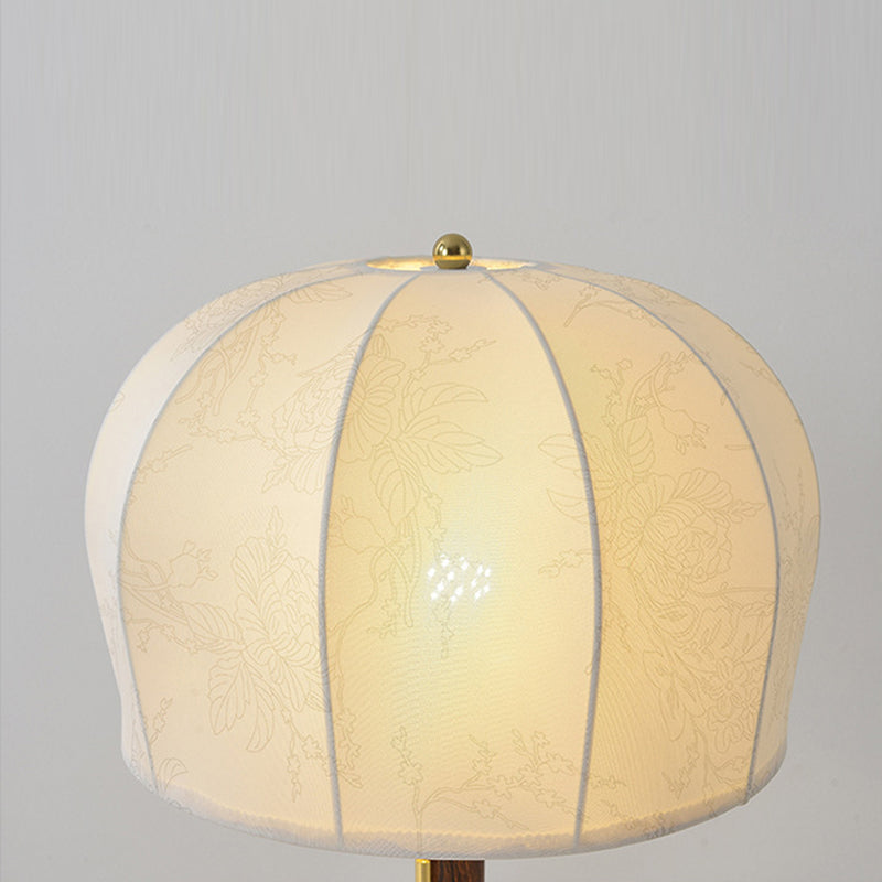 Vintage Walnut Floor Lamp