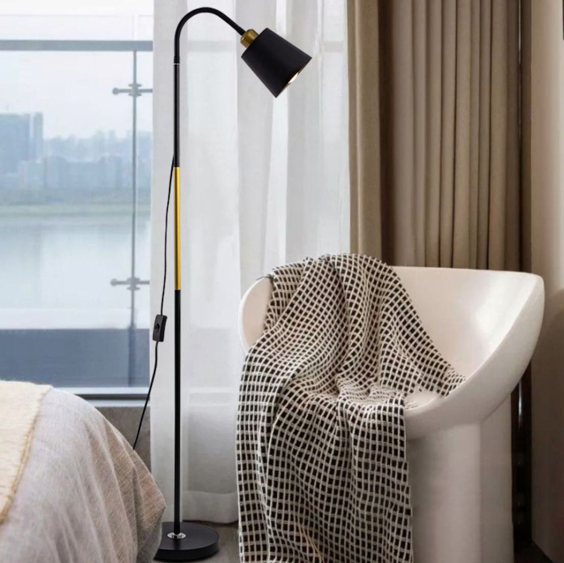 Modern Minimalist White Floor Lamp