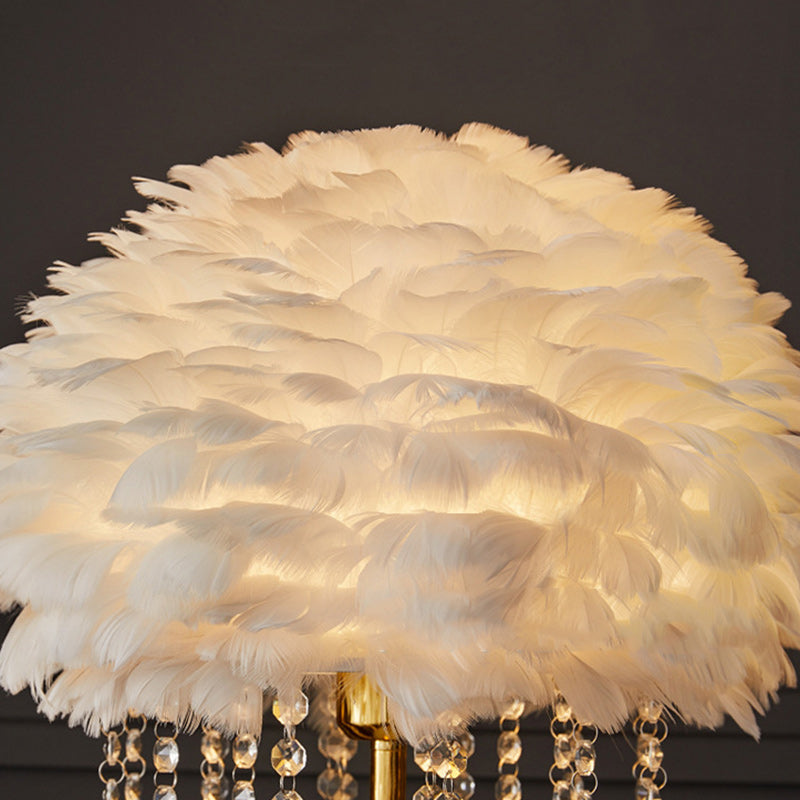 Art Deco White Floor Lamp