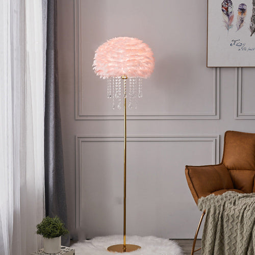 Art Deco White Floor Lamp