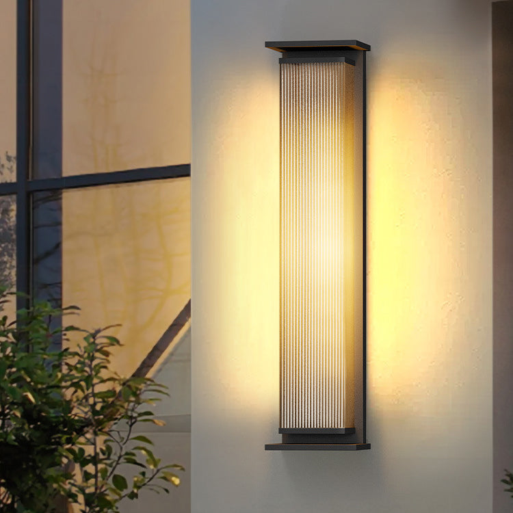 Modern Minimalist Waterproof Rectangle PC Wall Sconce