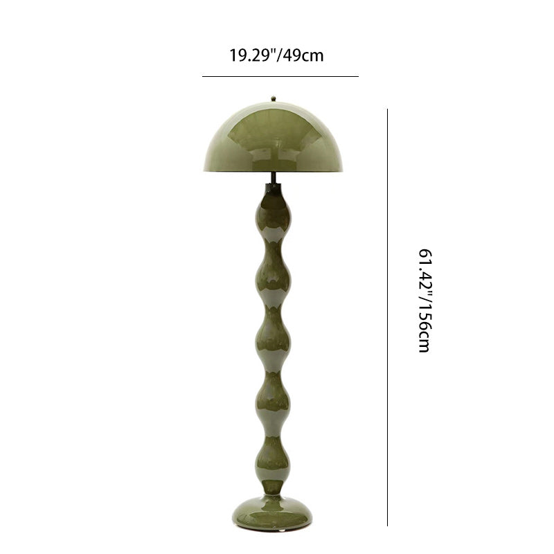 Scandinavian Green Floor Lamp