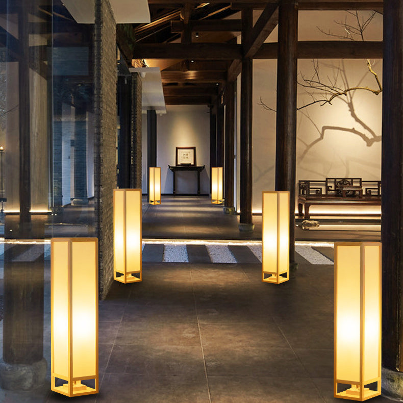 Japanese Natural Wood Floor Lamp