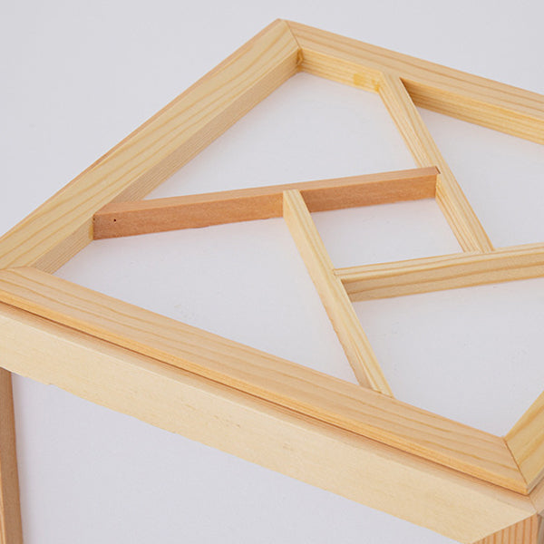 Japanese Natural Wood Floor Lamp