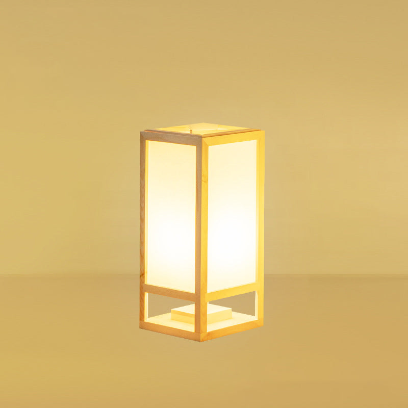 Japanese Natural Wood Floor Lamp