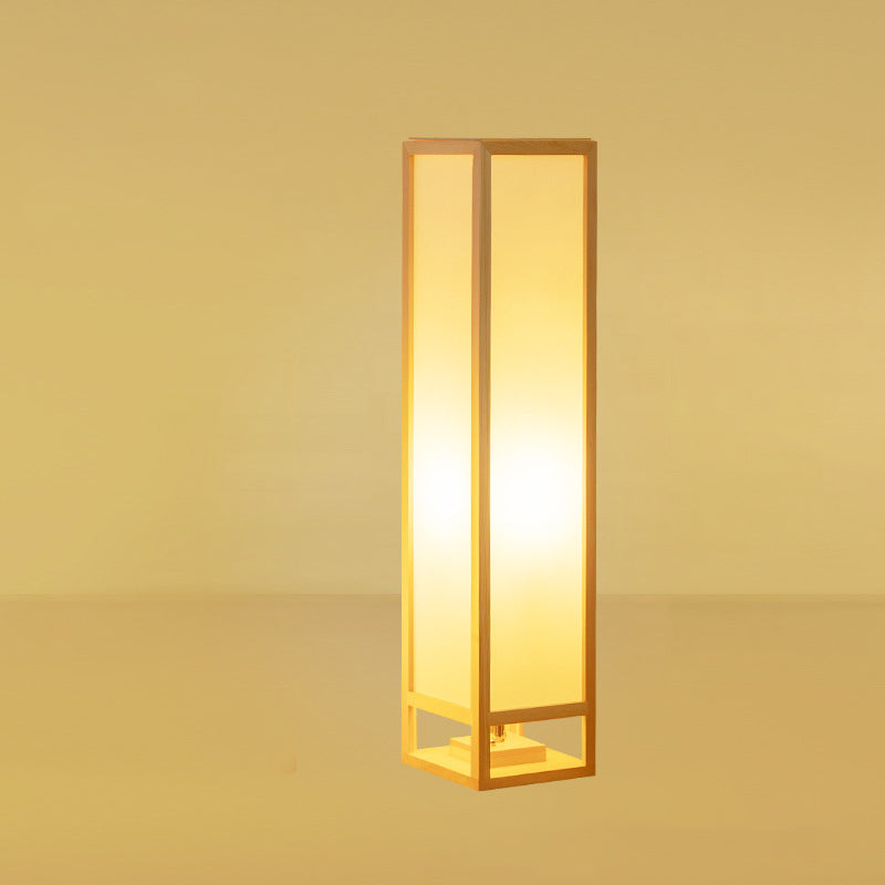 Japanese Natural Wood Floor Lamp