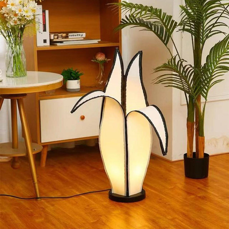Vintage White Floor Lamp