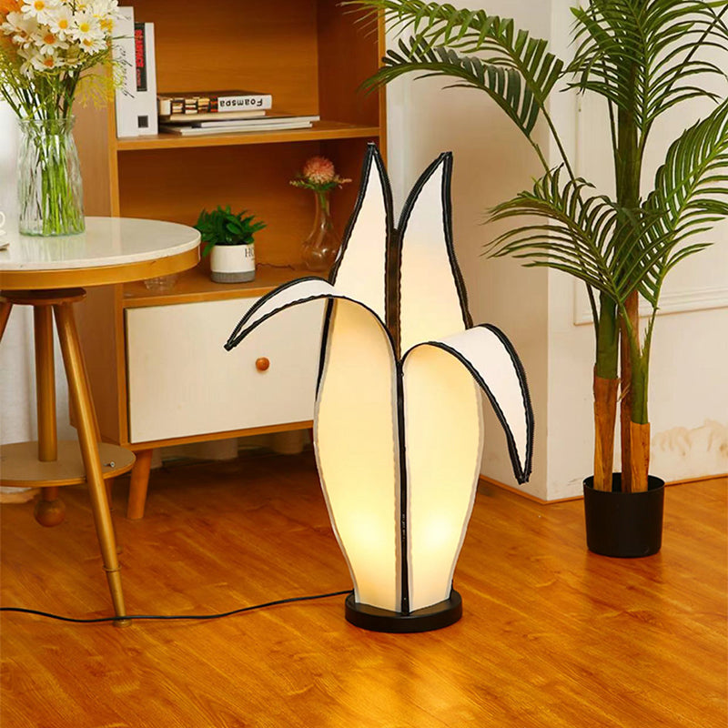 Vintage White Floor Lamp