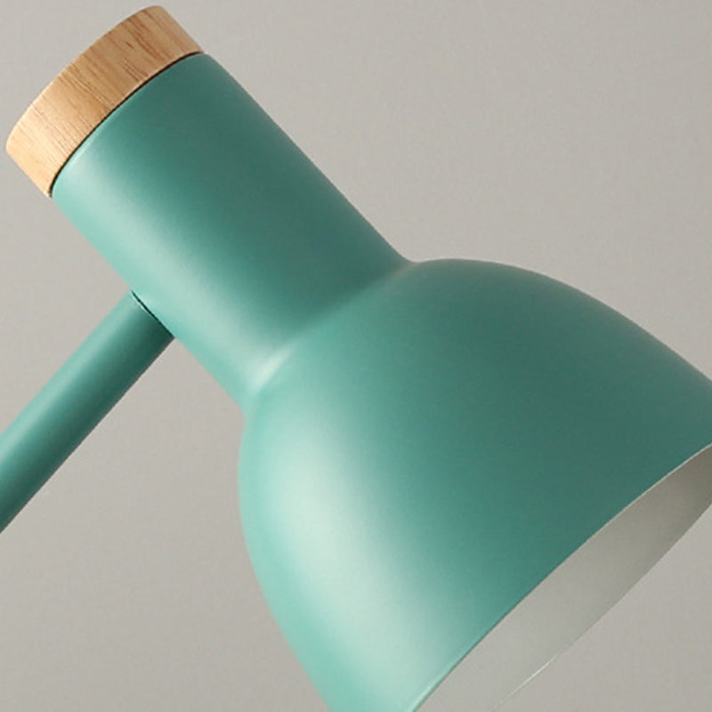 Nordic Dome Iron Solid Wood 1-Light Table Lamp