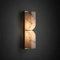 Traditional French Rectangle Copper Marble LED Wall Sconce