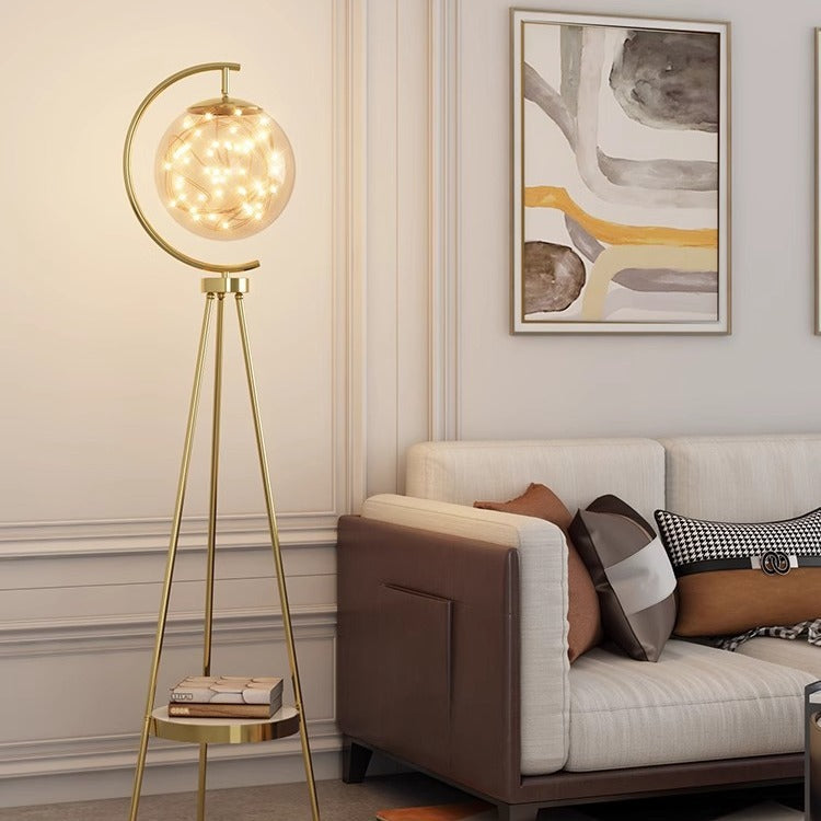 Contemporary Gold Floor Lamp
