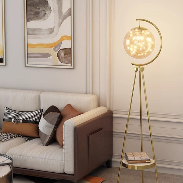 Contemporary Gold Floor Lamp
