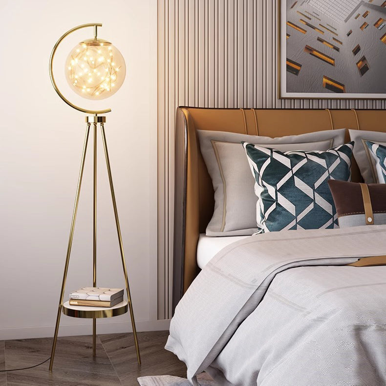 Contemporary Gold Floor Lamp