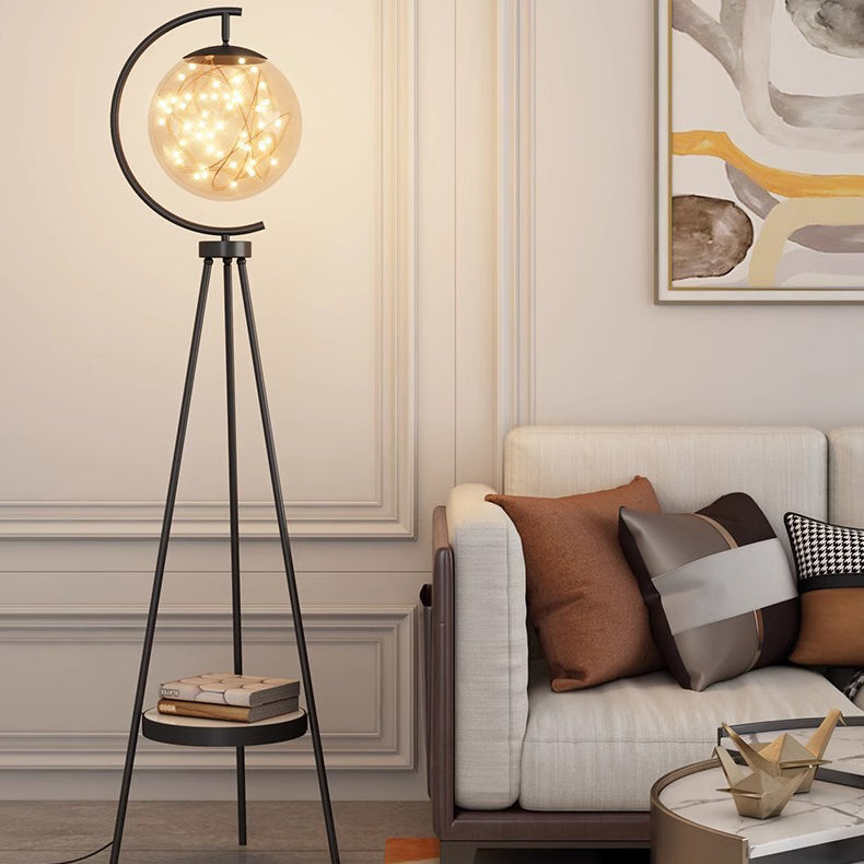 Contemporary Gold Floor Lamp