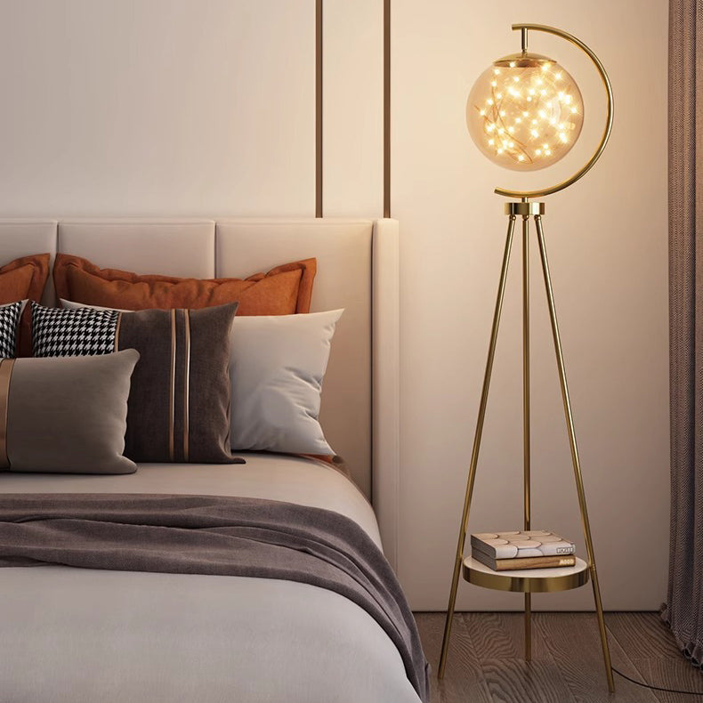 Contemporary Gold Floor Lamp