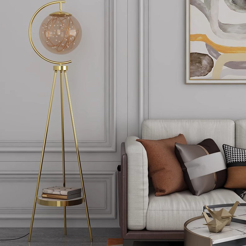 Contemporary Gold Floor Lamp