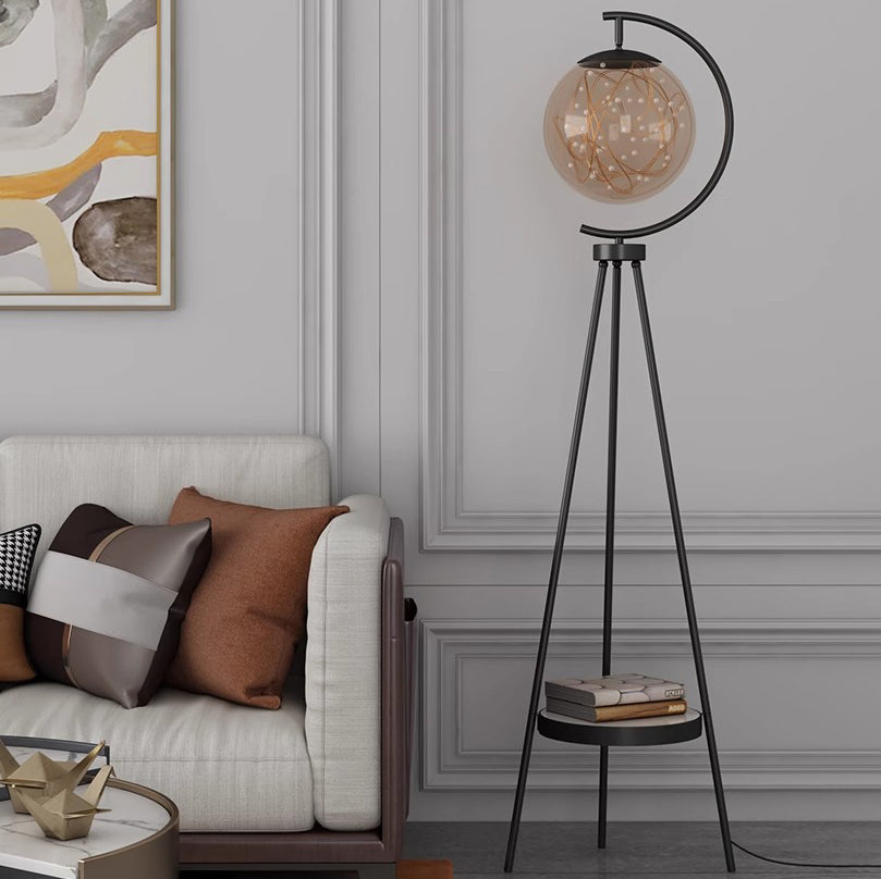 Contemporary Gold Floor Lamp