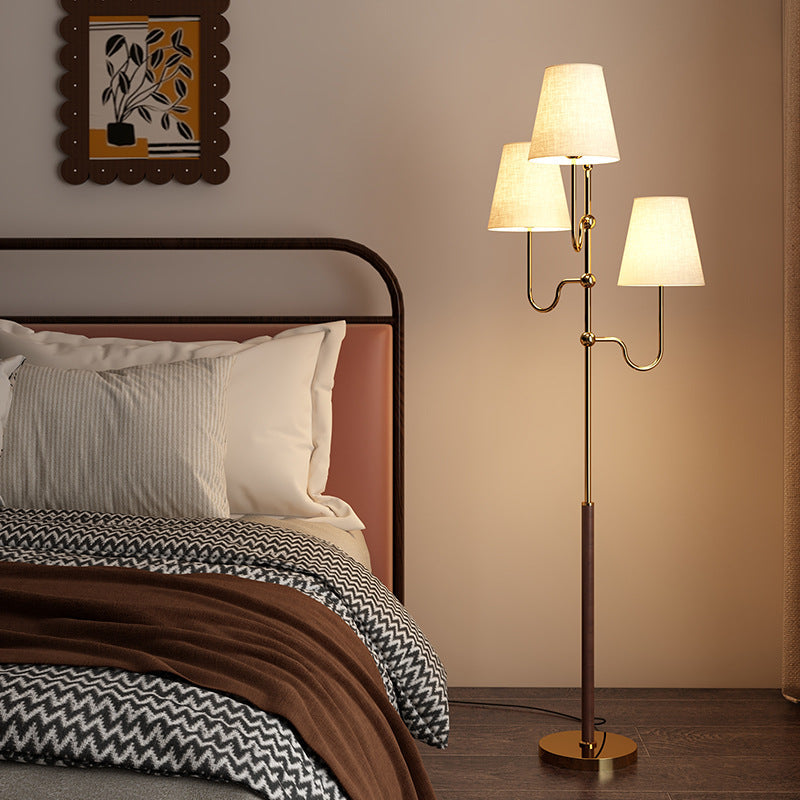 French Gold 3-Light Floor Lamp