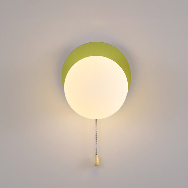 Modern Simplicity Geometry Iron Glass 1-Light Wall Sconce