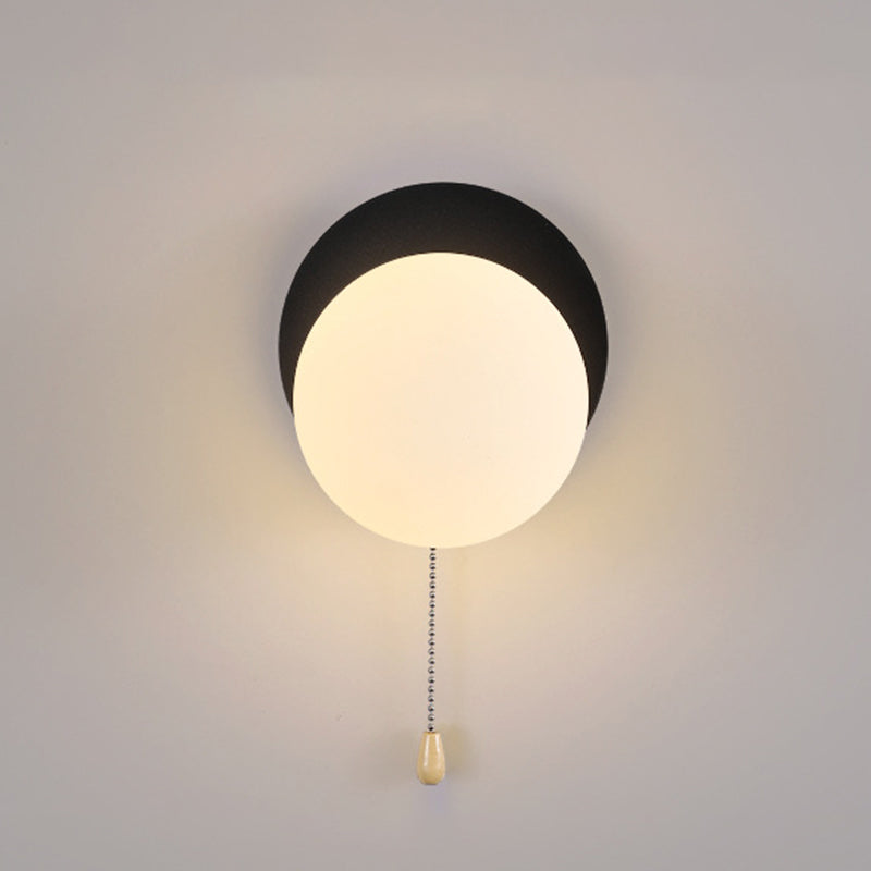 Modern Simplicity Geometry Iron Glass 1-Light Wall Sconce