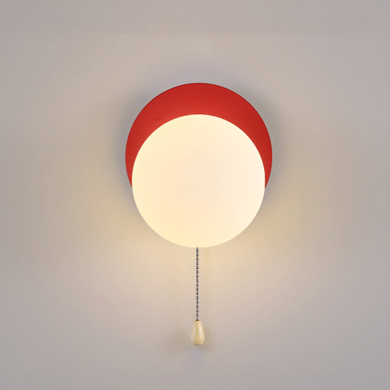 Modern Simplicity Geometry Iron Glass 1-Light Wall Sconce