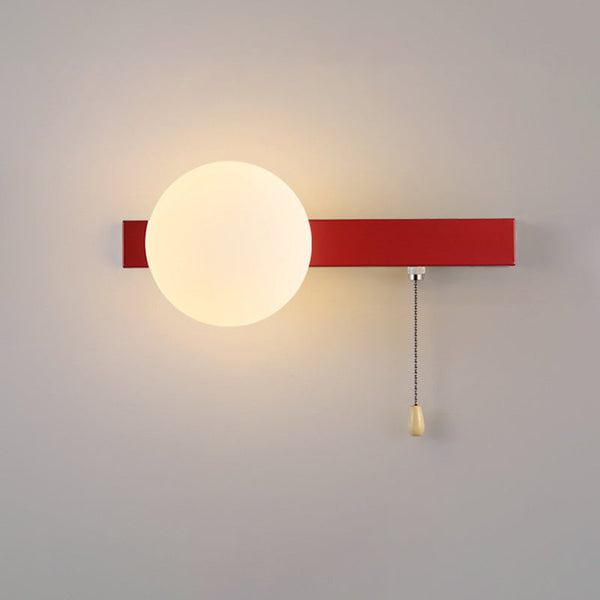 Modern Simplicity Geometry Iron Glass 1-Light Wall Sconce