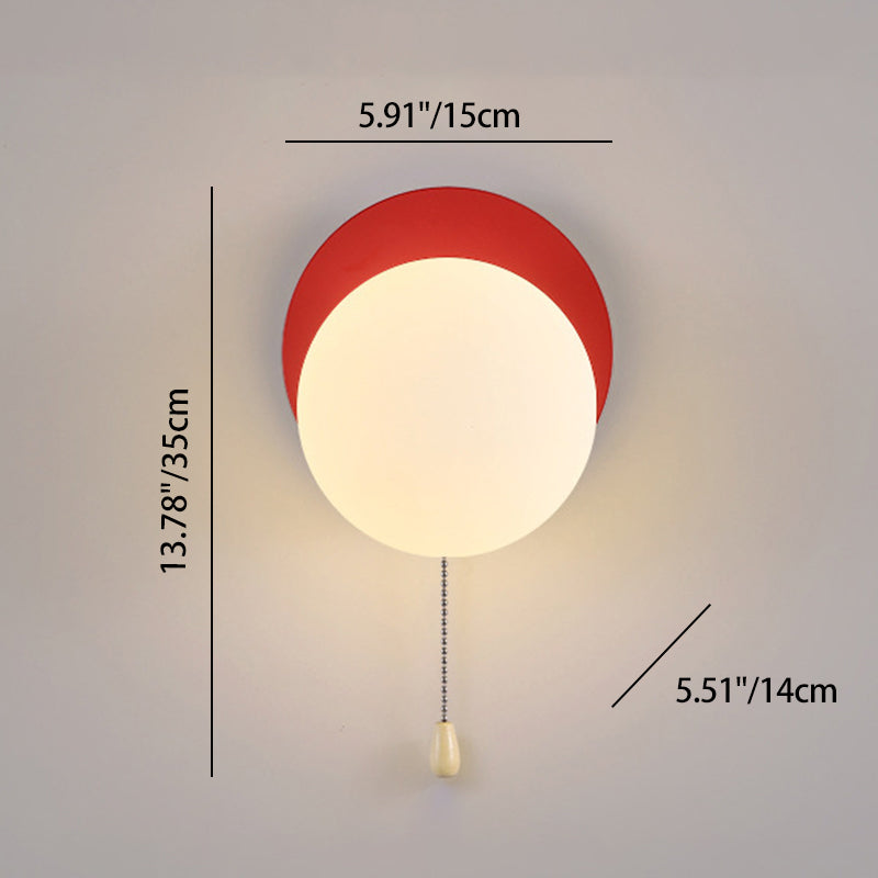 Modern Simplicity Geometry Iron Glass 1-Light Wall Sconce