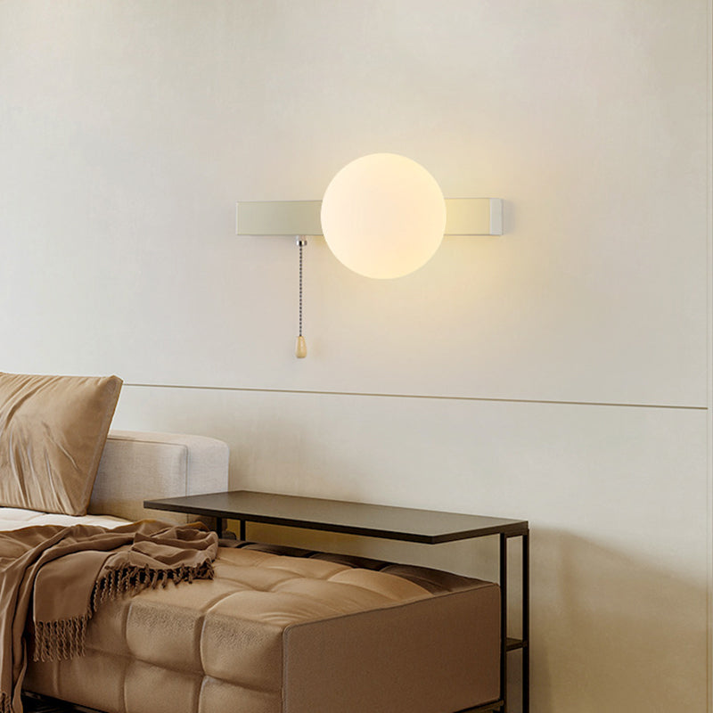 Modern Simplicity Geometry Iron Glass 1-Light Wall Sconce