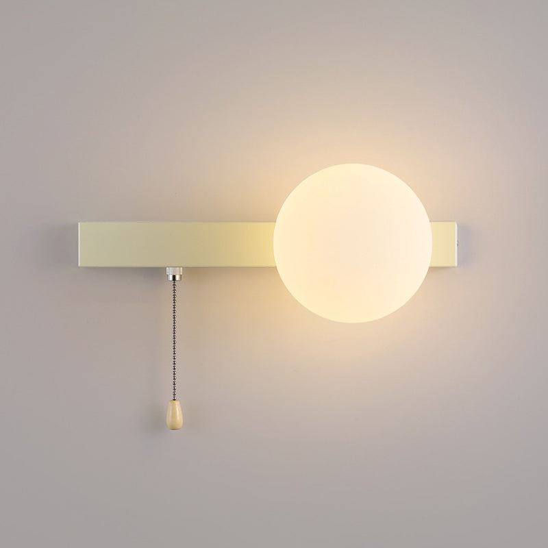 Modern Simplicity Geometry Iron Glass 1-Light Wall Sconce