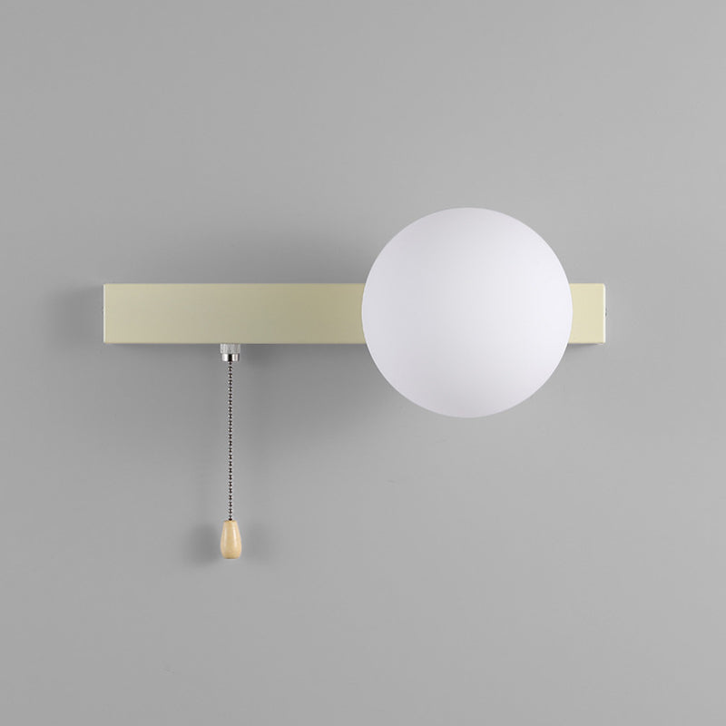 Modern Simplicity Geometry Iron Glass 1-Light Wall Sconce