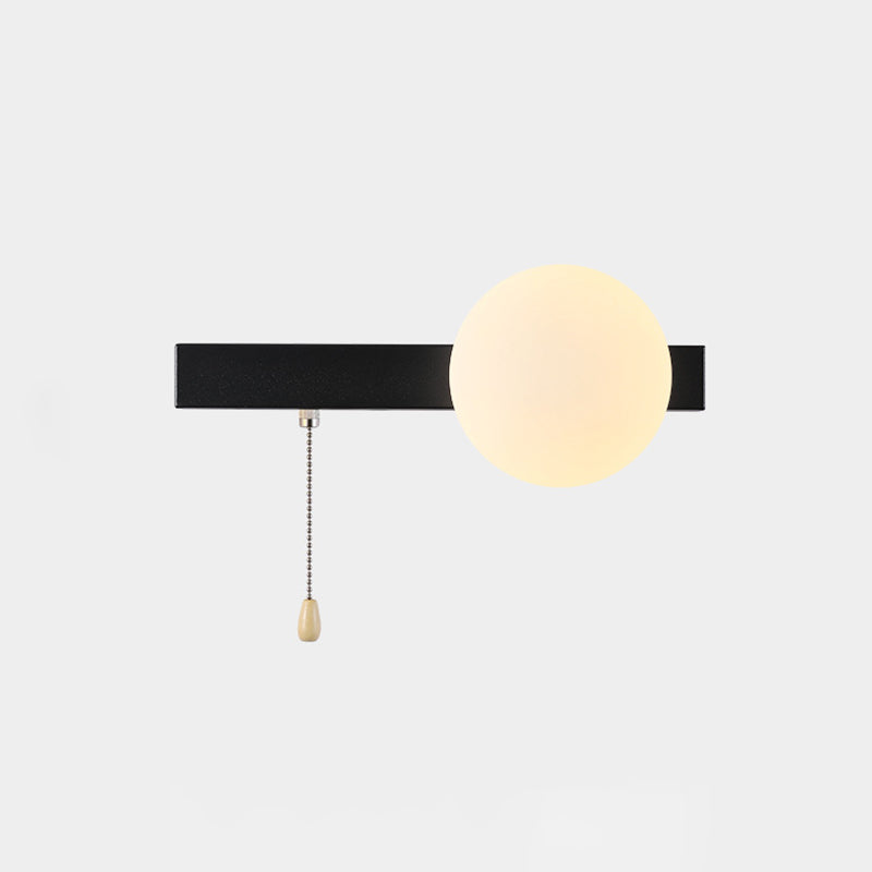 Modern Simplicity Geometry Iron Glass 1-Light Wall Sconce