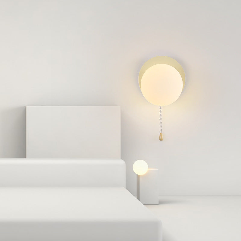 Modern Simplicity Geometry Iron Glass 1-Light Wall Sconce